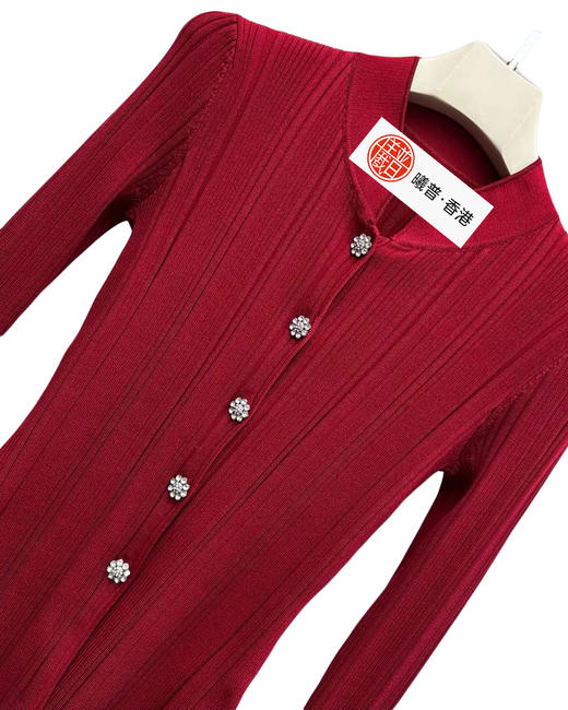 女款高弹力修身针织开衫 可配套装ho 商品图2