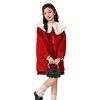 女孩外套新款女童冬装洋气加绒拜年服儿童呢子大衣新年红色中长款 商品缩略图4