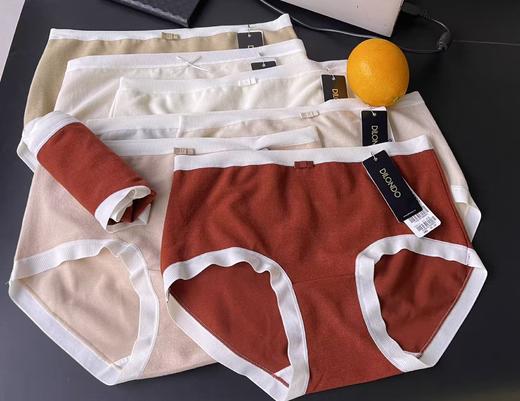 迪兰多磨绒棉蚕丝内裤中腰舒适透气高弹1295141 商品图1