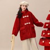 毛毛衣大衣外套2025冬款新款中长款加厚保暖连帽小女孩加绒女童秋 商品缩略图3