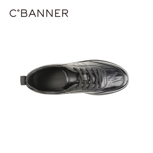 千百度2026春季商务休闲复古纹理 柔软耐折男鞋A26133160 商品图2