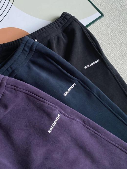 D121333秋冬新款松紧腰束脚奥粒绒休闲裤长裤 商品图3