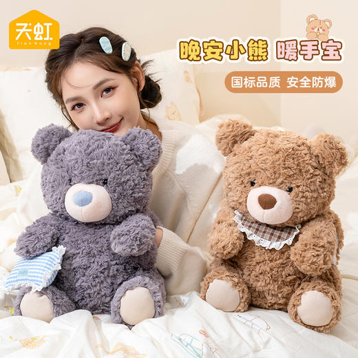 【新年礼物】天虹国标电热水袋卡通电热暖手宝 水电分离可拆卸防爆暖手袋 商品图1