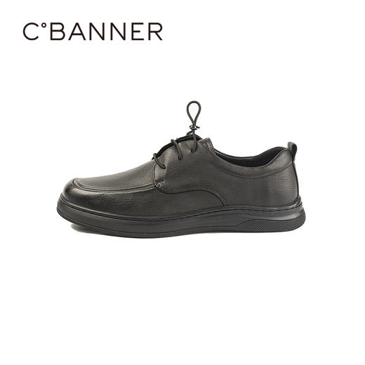 千百度2026春季柔感鞋精选质感羊皮革男时尚休闲鞋A26155103 商品图1