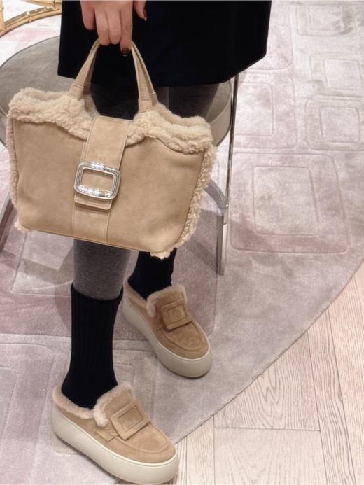 罗杰维维亚 穆勒毛毛鞋 本款穆勒毛毛鞋(DBG) 商品图8