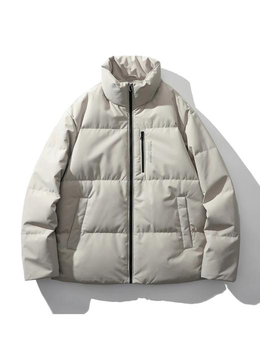 D121327绗缝户外运动休闲纯色立领拉链款羽绒服 商品图9