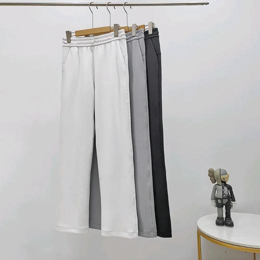 露露女高腰设计松紧腰直筒版型休闲裤 商品图5