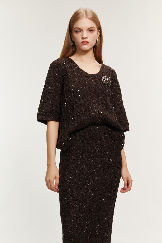 SAFICOO 松弛优雅 直身包臀式半裙 商品图1