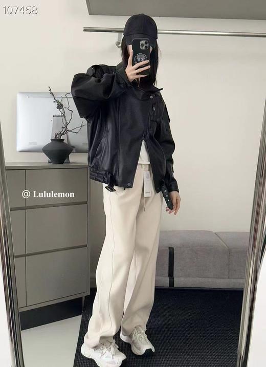 D121461加绒休闲卫裤松紧腰脚口设计收口显瘦大长腿女款长裤 商品图10