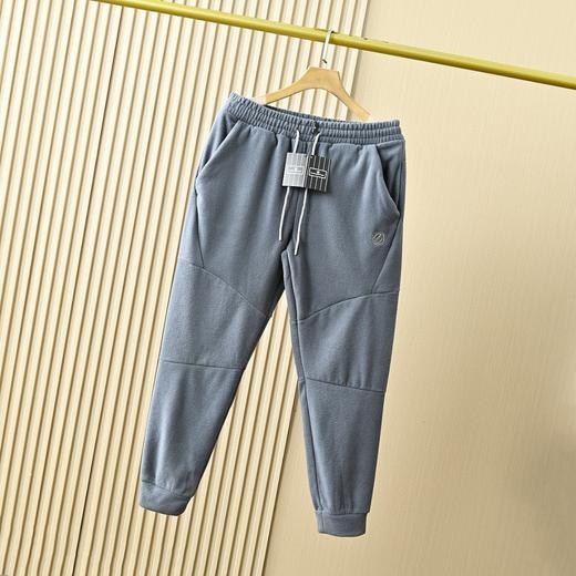 ZZEGN杰尼亚2025秋冬新款双面摇粒绒休闲万针刺绣Z字母保暖卫裤 商品图5