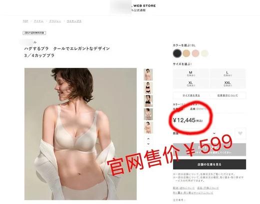 【华歌尔特价】：很有质感很舒服，丝滑缎面无钢圈内衣 高弹～轻薄～柔软～承托 商品图3