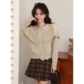 鹿向南【1217/20:00新品前1小时7折限量100件】燕麦色毛衣