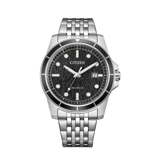 西铁城/CITIZEN光动能复古潮流钢带男表AW1819-56E 商品图1