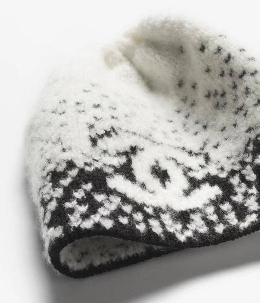 小香25N滑雪系列羊绒羊毛混纺针织冷帽 / 围巾 商品图3