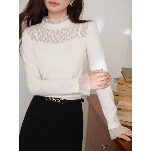 鹿向南【1217/20:00新品前1小时7折限量100件】浅杏色T恤 商品图3