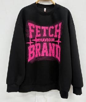 NC圆领印字母长袖卫衣50717（黑白）秋季253012060321