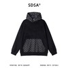 SDSA男士秋冬新款痞帅男装简约时尚爱心拼接撞色连帽卫衣百搭宽松 商品缩略图0