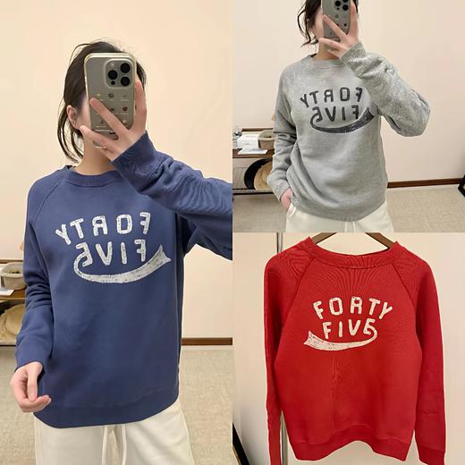 D121416多色入加绒感圆领插肩袖908版卫衣 商品图10