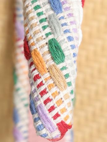 鹿鹿推荐·高颅顶多巴胺彩色编织格纹复古发箍 商品图3