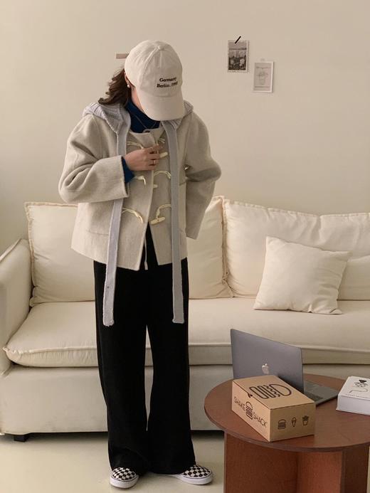 一店z 「青韵织就·步履生风」‌青花瓷直筒羊毛垂感毛呢裤子 商品图4