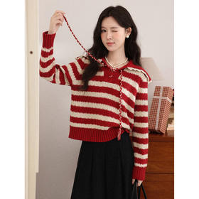 鹿向南【1212/20:00新品】红色毛衣