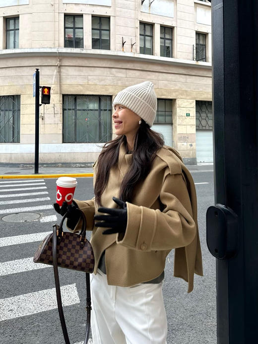 降温必备！出口外贸品质【秋季德绒手套】搭配大衣简直太高级 商品图3