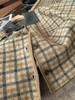 D121468老钱风复古时尚撞色翻领格纹针织开衫外套半身裙套装女 商品缩略图14