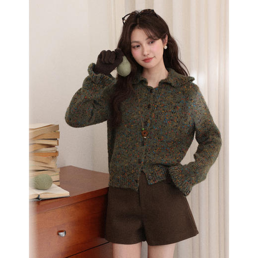 鹿向南【1217/20:00新品前1小时7折限量100件】绿色毛衣 商品图0