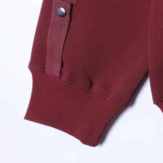 WY1480SDSA男士秋冬新款痞帅男装时尚金属设计连帽卫衣百搭宽松套头上衣 商品图3