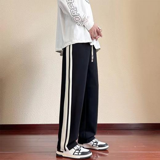 D121456简洁大气贴布织带拼接字母休闲卫裤男女同款 商品图6