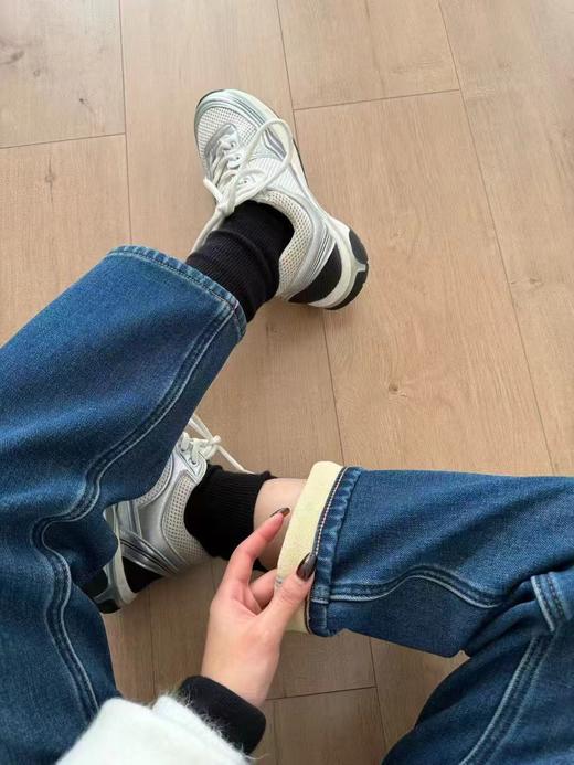 D121426南瓜刺绣加绒牛仔烟管裤冬加厚奥粒绒保暖显瘦法棍裤九分直筒裤女 商品图13