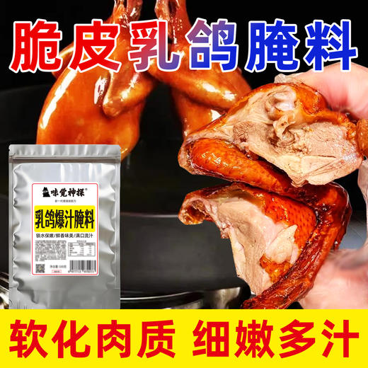 味觉神探港式脆皮乳鸽腌料烤鸡鸭鹅肥肠腌制料爆汁烤乳鸽配方商用 商品图3
