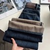 D121471冬日慵懒氛围感加绒阔腿牛仔裤藏肉显瘦女长裤 商品缩略图12