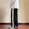 D121456简洁大气贴布织带拼接字母休闲卫裤男女同款 商品缩略图7