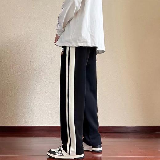 D121456简洁大气贴布织带拼接字母休闲卫裤男女同款 商品图7