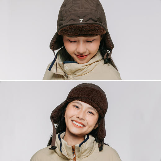 【品牌特惠】ACMEITEM爱棵米 户外秋冬保暖可调节绗棉护耳帽加绒雷锋帽GAG3540270G 商品图2