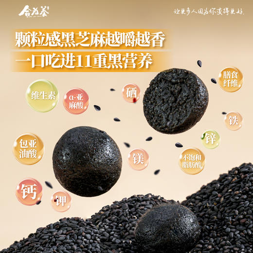 合为养古法蒸晒黑芝麻丸食疗滋补营养养生丸欧阳力荐芝麻球零食 商品图2
