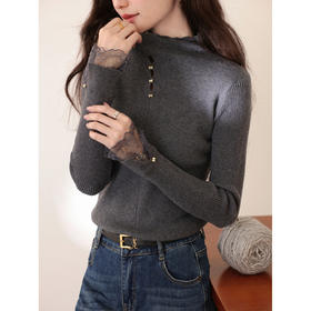 鹿向南【1217/20:00新品前1小时7折限量100件】灰色针织衫