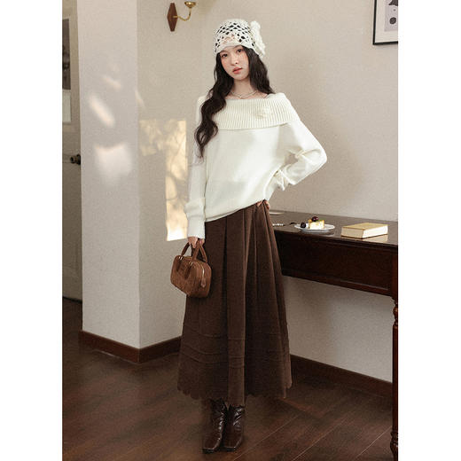 鹿向南【1217/20:00新品前1小时7折限量100件】杏色毛衣 商品图3