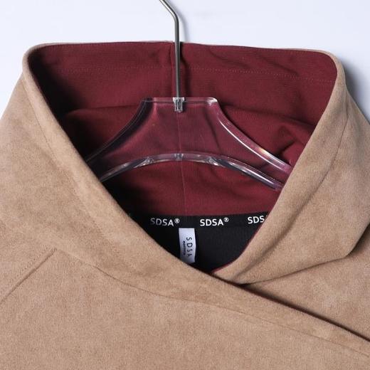 SDSA男士秋冬新款痞帅男装韩版植绒撞色连帽卫衣百搭时尚套头上衣 商品图1