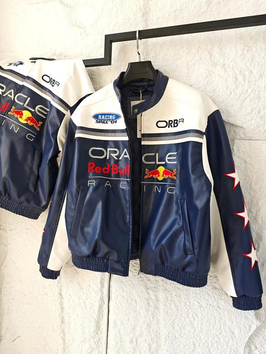 D121435美式休闲联名立领拉链皮衣外套男女同款 商品图2