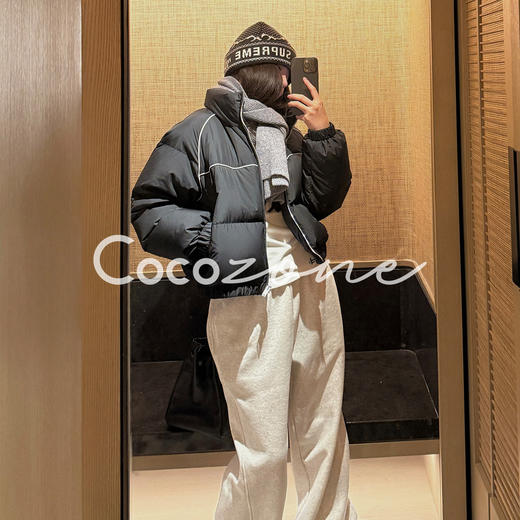 COCO ZONE 刘 一一 “口碑鹅”95白鹅绒立领拉链鹅绒服CD2A3160 商品图1