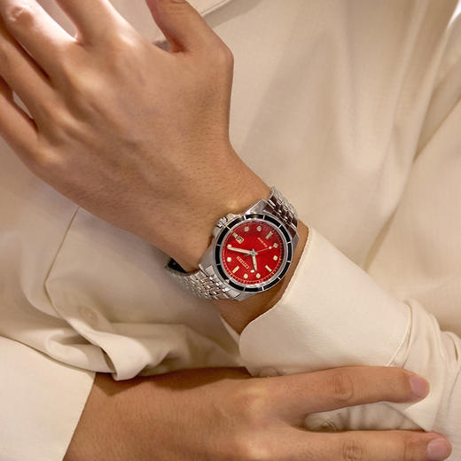 西铁城/CITIZEN光动能复古潮流钢带男表AW1819-56X 商品图4