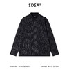 SDSA男士秋冬新款痞帅男装潮牌撞色满印印花立领长袖T恤百搭时尚 商品缩略图0