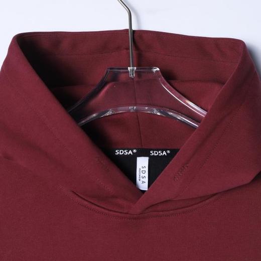 WY1480SDSA男士秋冬新款痞帅男装时尚金属设计连帽卫衣百搭宽松套头上衣 商品图1