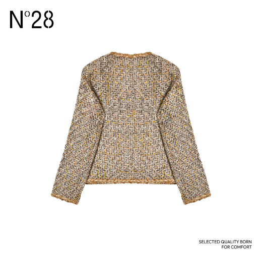 N°28 ‘鎏金小香’短外套女2024早秋新款设计师小香风外套9A35W336 商品图2