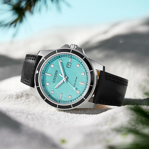 西铁城/CITIZEN光动能复古潮流小牛皮带男表AW1819-13L 商品图4