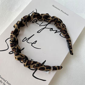 复古时髦豹纹缠绕布发箍-纪念日百货门店同款167949859