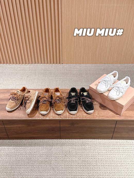 缪缪 秋冬新款编织麻绳渔夫鞋(DBG) 商品图1