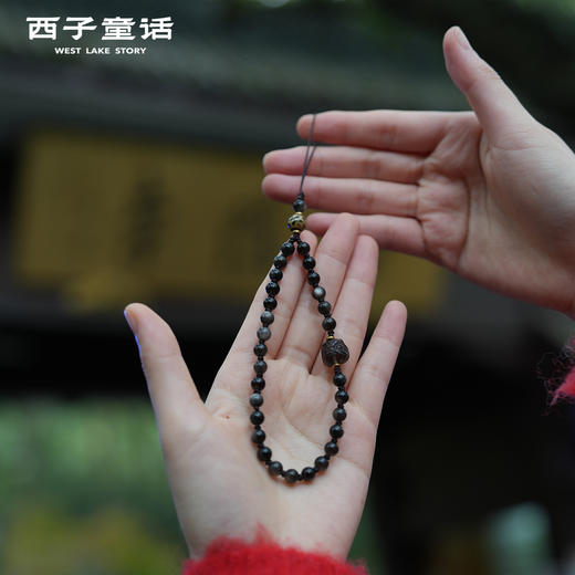 【预售3-5天】灵隐文创  朱砂手机链绳多宝多cai手机链高级感手机挂饰 商品图4